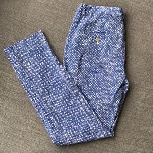 Calvin Klein Blue and White Pants